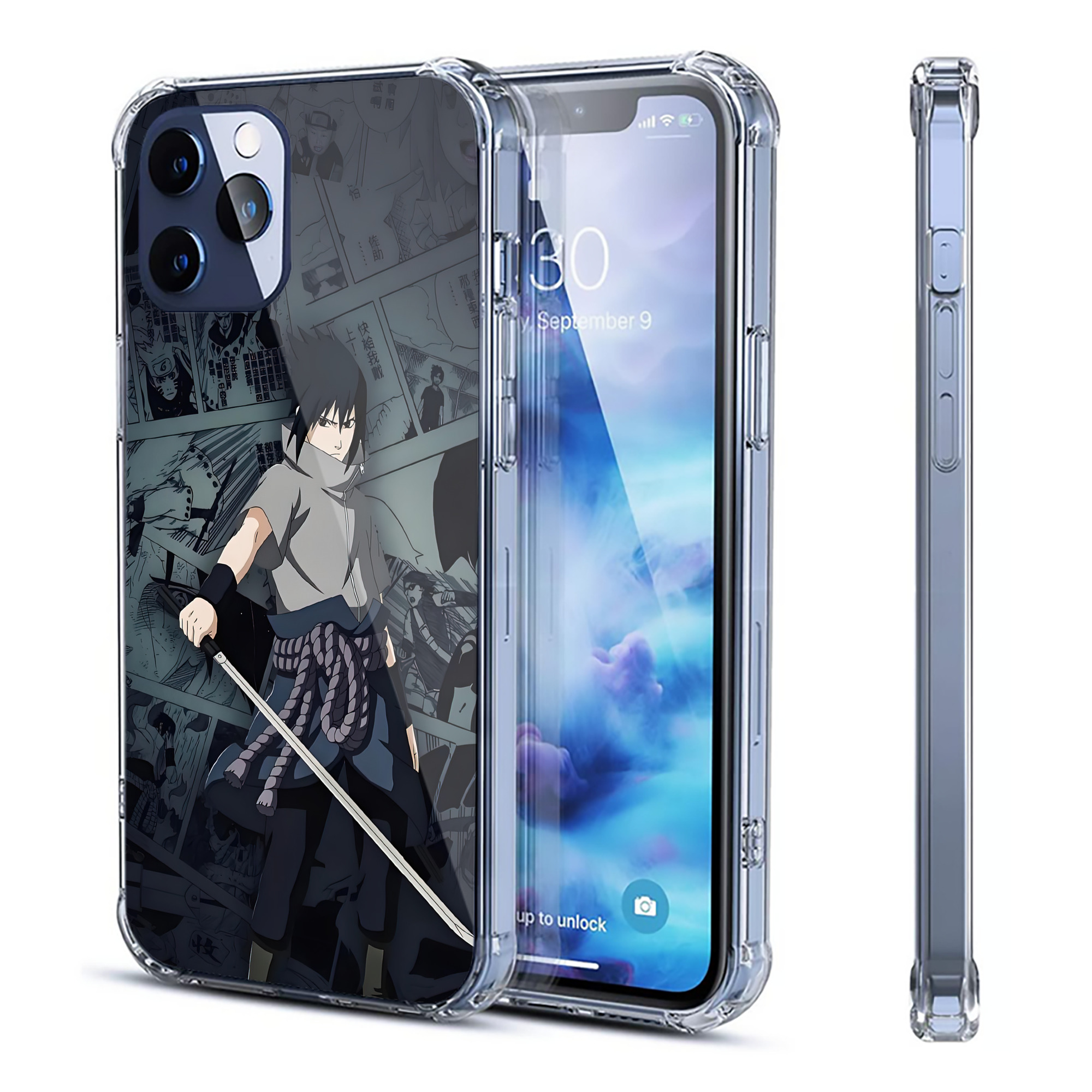 （画像用） NARUTO -ナルト- NARUTO -ナルト- 疾風伝 【iPhone 12シリーズ対応】透明スマホケース（クリアソフトケース）
